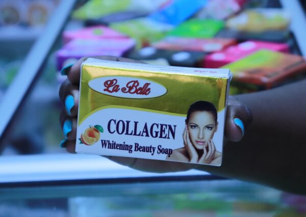 La Belle collagen whitening soap