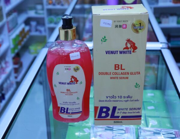 BL Venut White Double Collagen Gluta White Serum 500ml.
