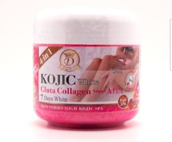 Kojic white gluta collagen super AHA scrub