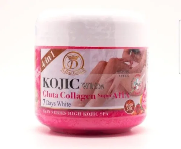 Kojic white gluta collagen super AHA scrub