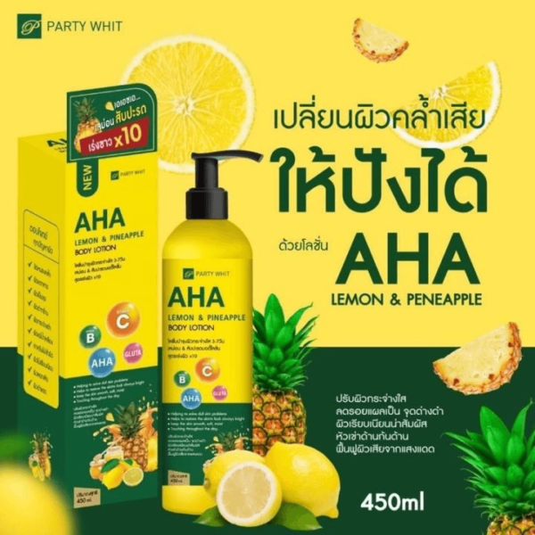 AHA Lemon and pineapple body lotion